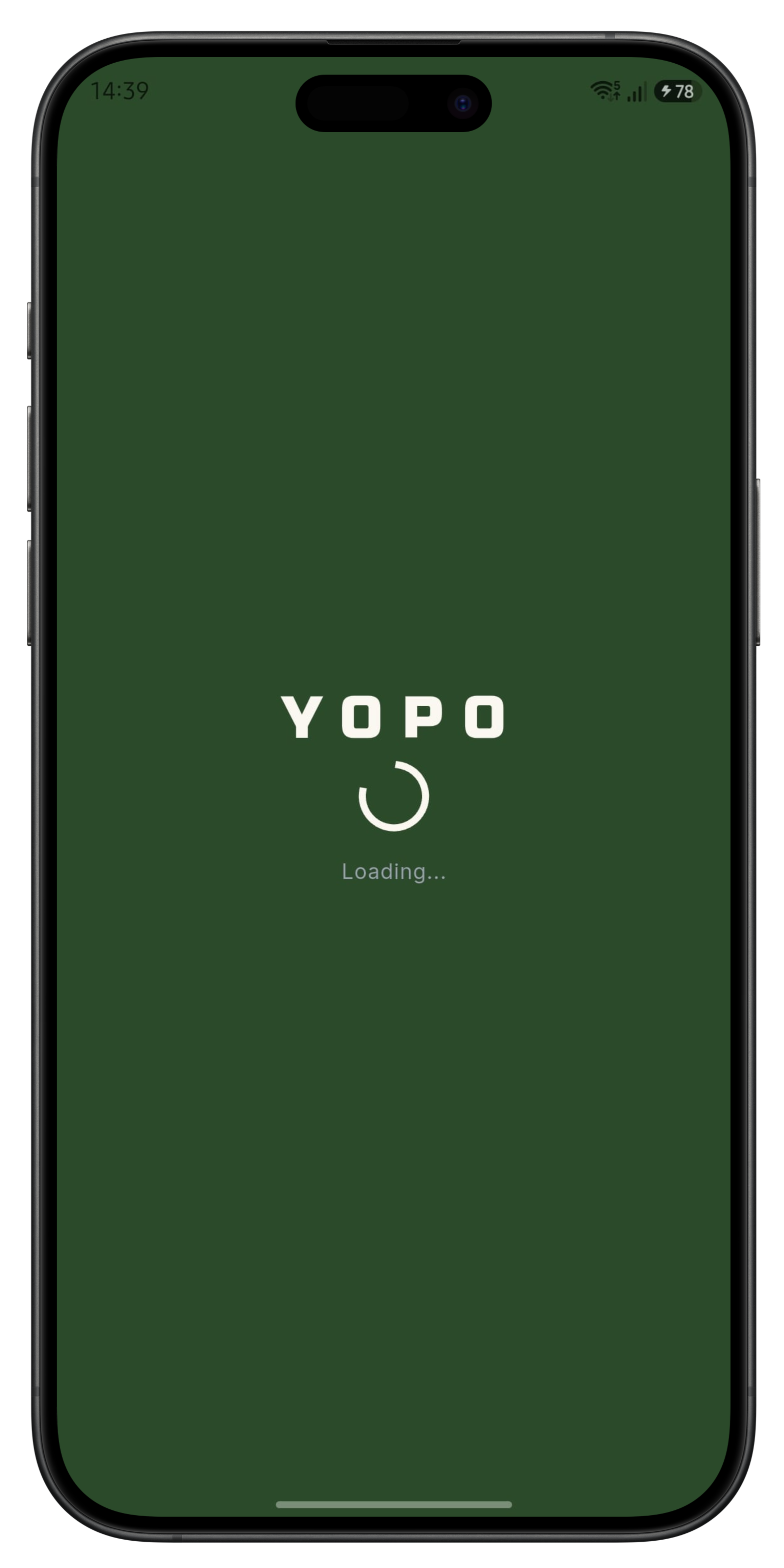 YOPO splash screen